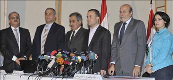من اليمين: بو غانم، انطوان البستاني، فضل الله، نحاس، حب الله وايوب