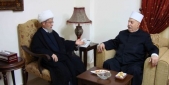 الشيخ مرسل نصر خلال زيارته العلامة الشيخ عفيف النابلسي