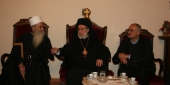 النائب علي حسن خليل وراعي ابرشية مرجعيون للروم الارثوذكس المتروبوليت الياس الكفوري - تصوير عمر يحي