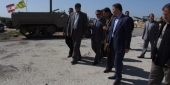 معاون وزير الخارجية الايراني على بوابة فاطمة برفقة السفير غضنفر