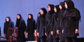 مسرحية البيت الأسود تجسد معاناة المرأة الفلسطينية والعراقية