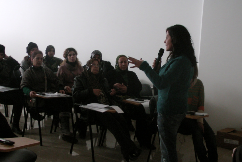 نشاط لجمعية سيدات الخيام حول رؤية المرأة لمجتمعها