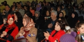 رئيسة جمعية سيدات الخيام  السيدة زينب هيثم‎ تلقي كلمتها