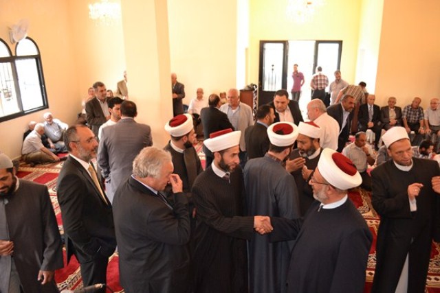 افتتاح مسجد مبارك السلطان في ريحانة برّي