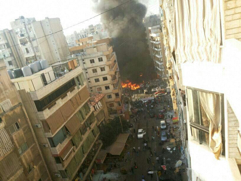عدد من الضحايا بتفجير وقع في منطقة الرويس في الضاحية الجنوبية لبيروت	