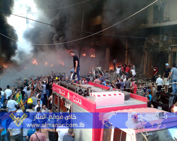 عدد من الضحايا بتفجير وقع في منطقة الرويس في الضاحية الجنوبية لبيروت	