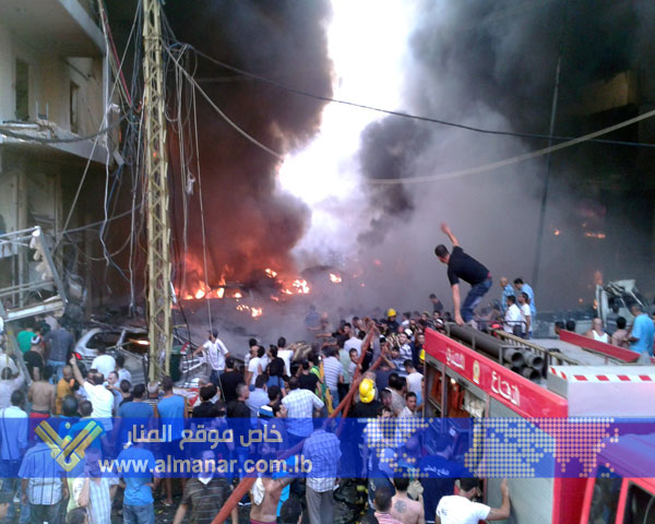 عدد من الضحايا بتفجير وقع في منطقة الرويس في الضاحية الجنوبية لبيروت	