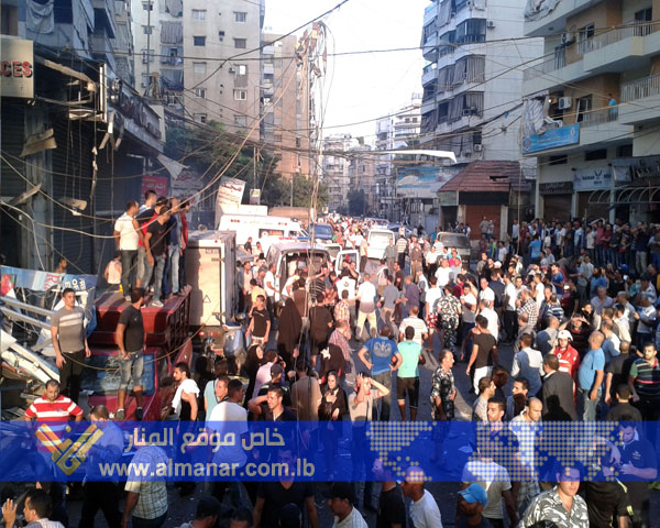 عدد من الضحايا بتفجير وقع في منطقة الرويس في الضاحية الجنوبية لبيروت	