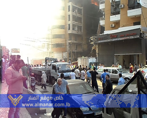 عدد من الضحايا بتفجير وقع في منطقة الرويس في الضاحية الجنوبية لبيروت	