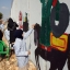 رسومات لمدرسة عيسى بن مريم على الجدار الفاصل  من وحي عاشوراء