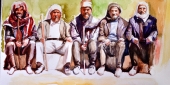"الخيام" بريشة الفنان يوسف غزاوي