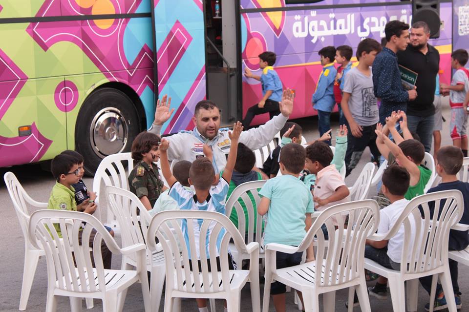  مكتبة مهدي المتجولة تحطّ  رحالها في أفواج قطاع القاسمية