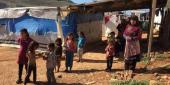 مخيم مرج الخوخ للنازحين السوريين خراج بلدة ابل السقي