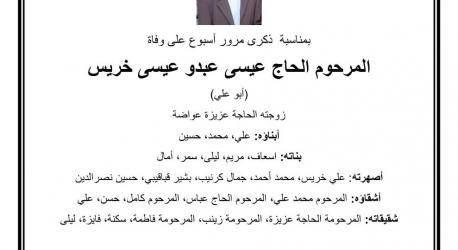 المرحوم الحاج محمد موسى عقيل - أبو نزيه