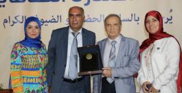 الاستاذ زكريا غدار وعقيلته الدكتورة ماجدة والزميل فوءاد رمضان