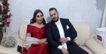العروسان مع اهل العروس