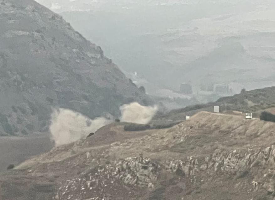 القصف الإسرائيلي على منطقة الخردلي جنوب لبنان