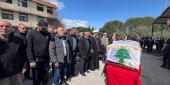 تولين شيعت المواطن علي الرضا سلوم والطفلة السورية ديانا درويش اللذين استشهدا في الغارة الإسرائيلية التي استهدفت البلدة