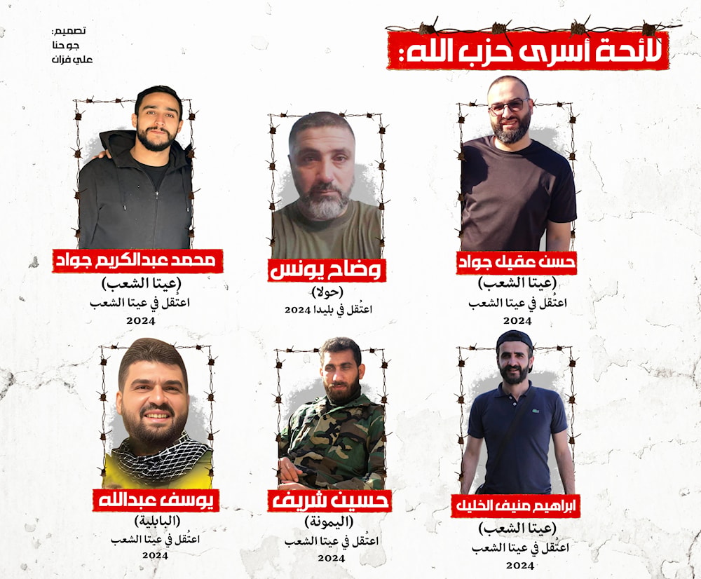  لائحة أسرى حزب الله