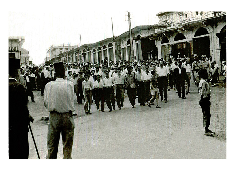 مظاهرة في ساحة النبطية تضامنًا مع مصر وضد الحلف الثلاثي 16 آب 1956