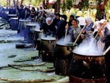 اطباق الهريسة في بلدة كفررمان