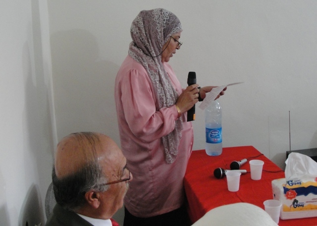 السيدة رنده عبدالله تلقي كلمتها